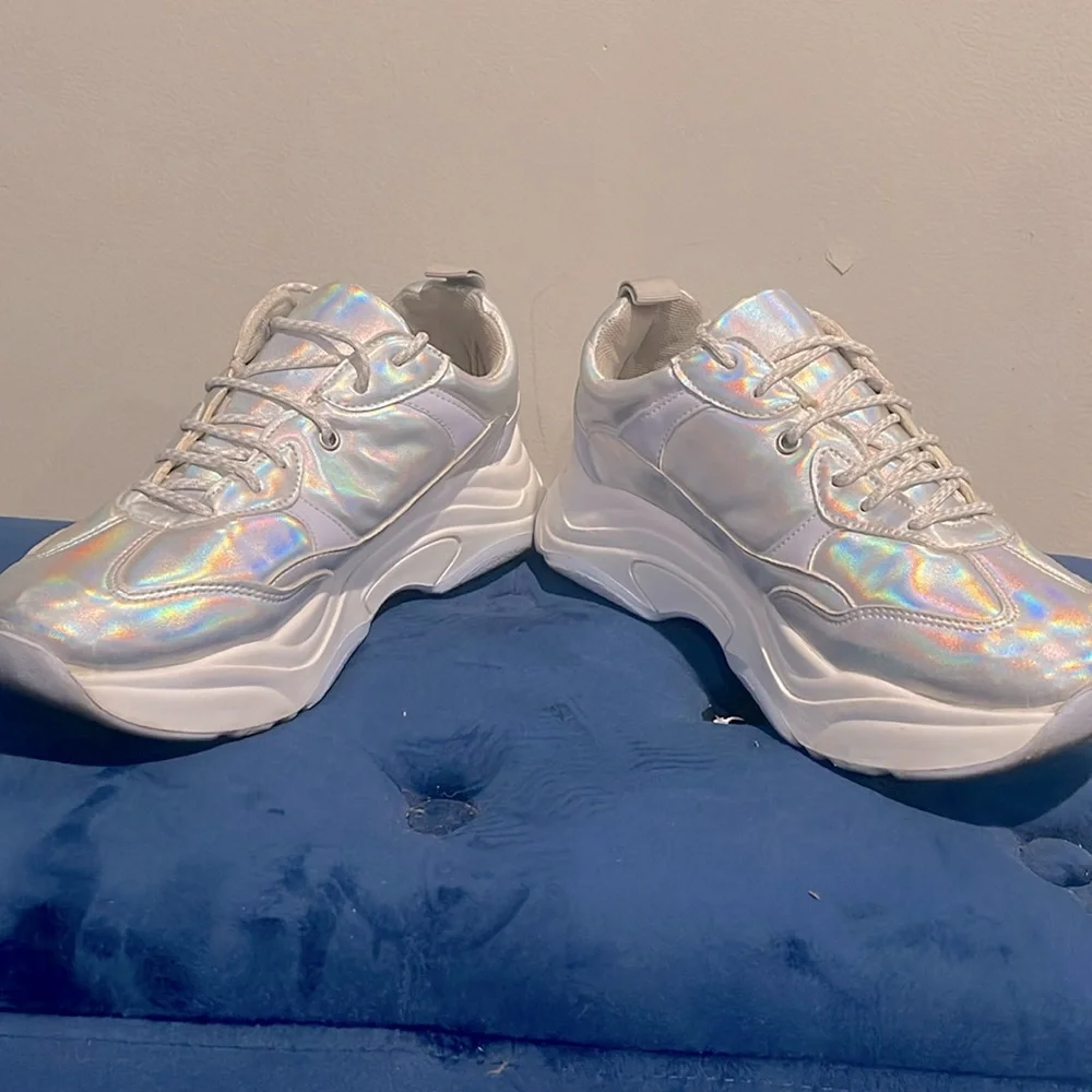 Topshop Iridescent shoes- worn once - Picture 4 of 4
